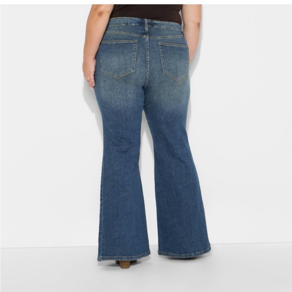 Wild Fable Target Mid Rise Flare Jeans - Picture 2 of 11
